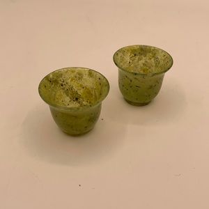 Jade cups.